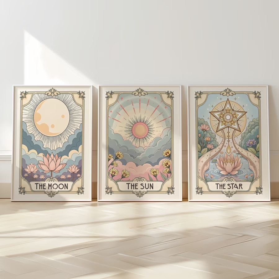 Modern Boho Tarot Sun And Moon - Home Decor Nz ulasan dan harga