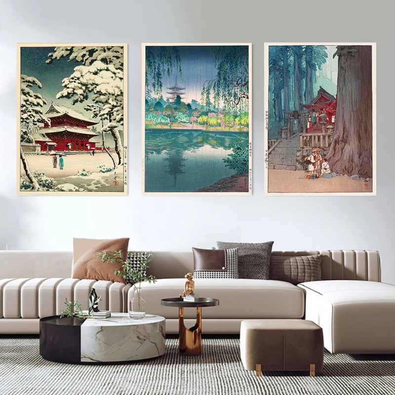 Retro Ukiyo-e Traditional Japa - Home Decor Tokyo ulasan dan harga