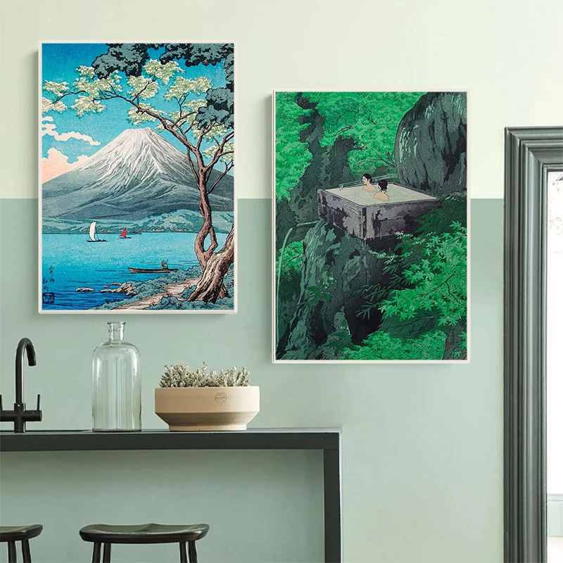 Retro Ukiyo-e Traditional Japa - Home Decor Tokyo ulasan dan harga