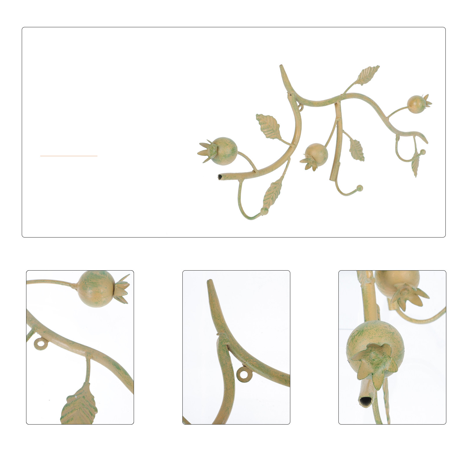 1Pcs Iron Art Hook Vintage Rus - Home Decor Rustic ulasan dan harga