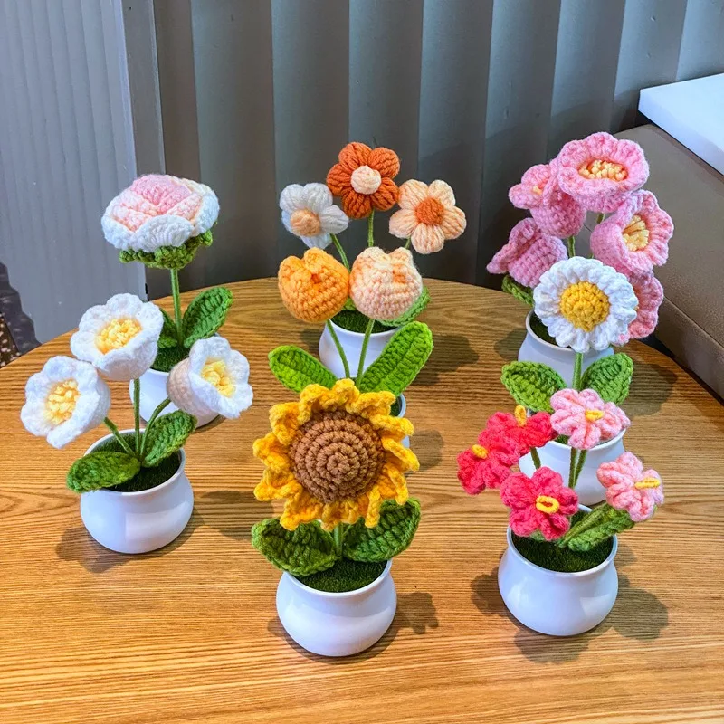 Finished Handmade Woven Lily o - Yarn Home Decor ulasan dan harga