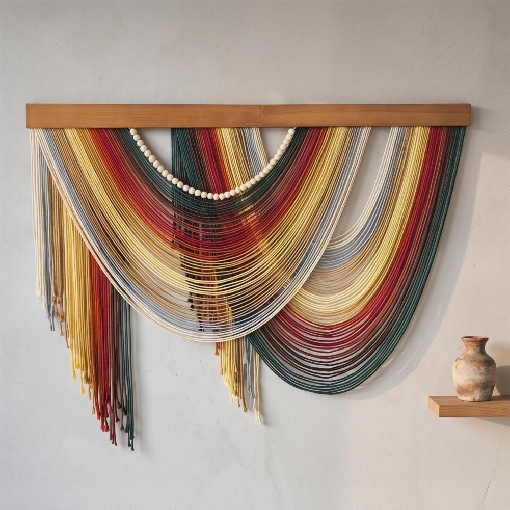 Handmade Tassel Tapestry Retro - Yarn Home Decor ulasan dan harga