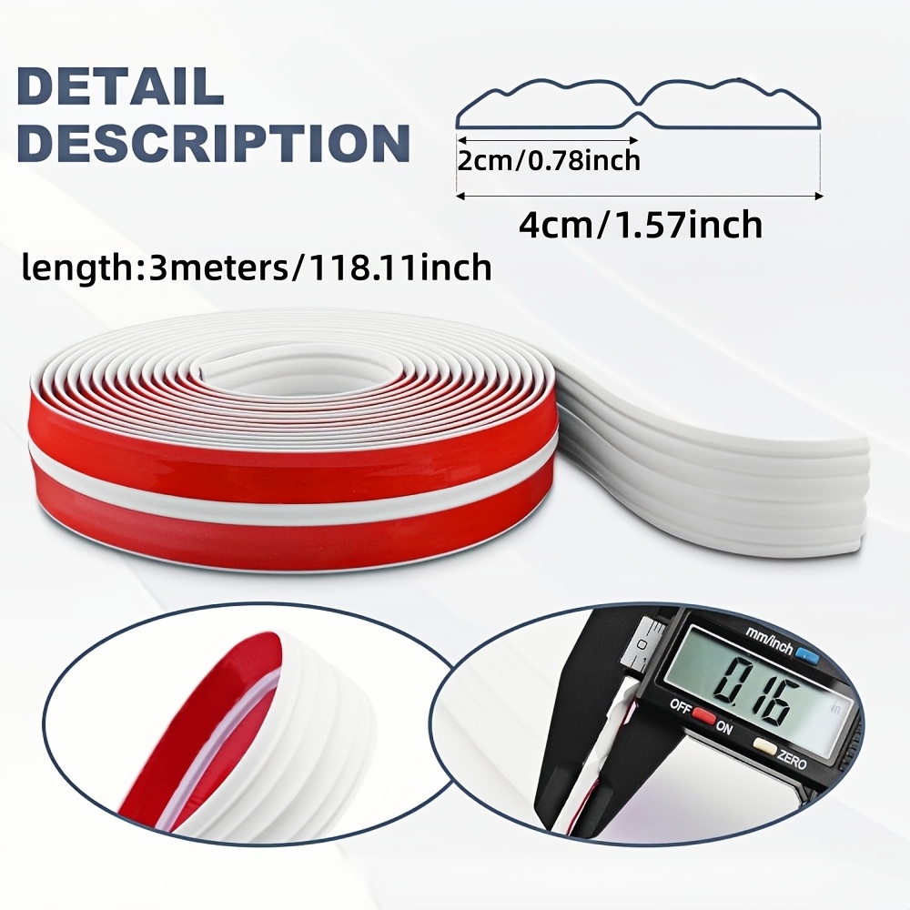 1PC 0.5/1/2M Meter PVC Self Ad - Home Decor Wall Molding ulasan dan harga
