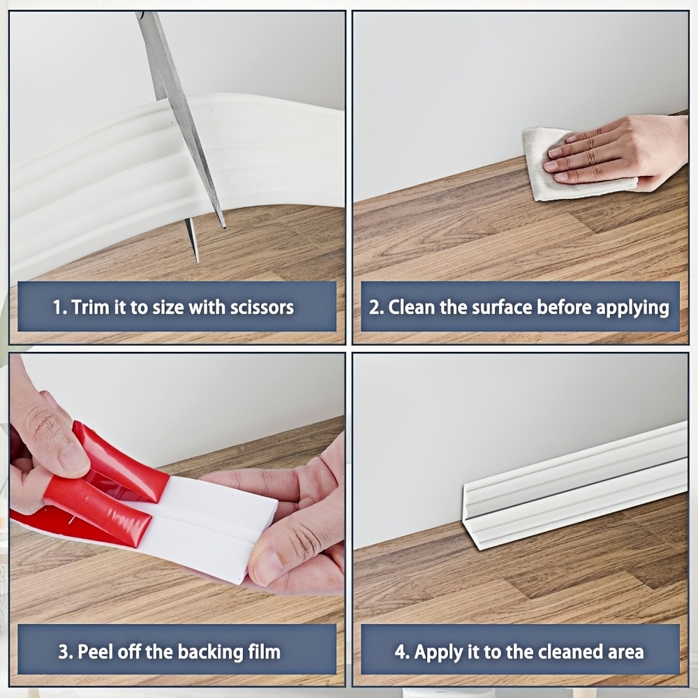 1PC 0.5/1/2M Meter PVC Self Ad - Home Decor Wall Molding ulasan dan harga