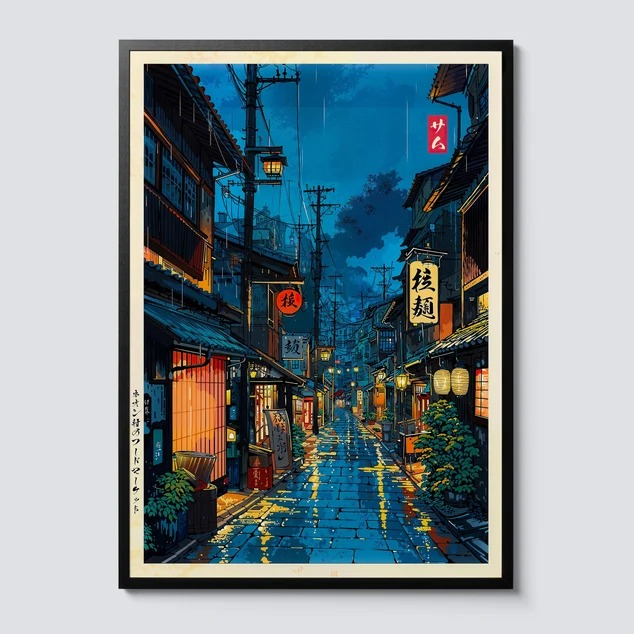 Japanese Tokyo Teahouse Cartoo - Home Decor Tokyo ulasan dan harga