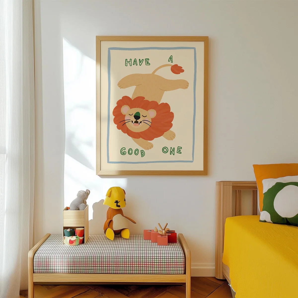 Modern,Cartoon Loin And Have A - Home Decor Quotes ulasan dan harga