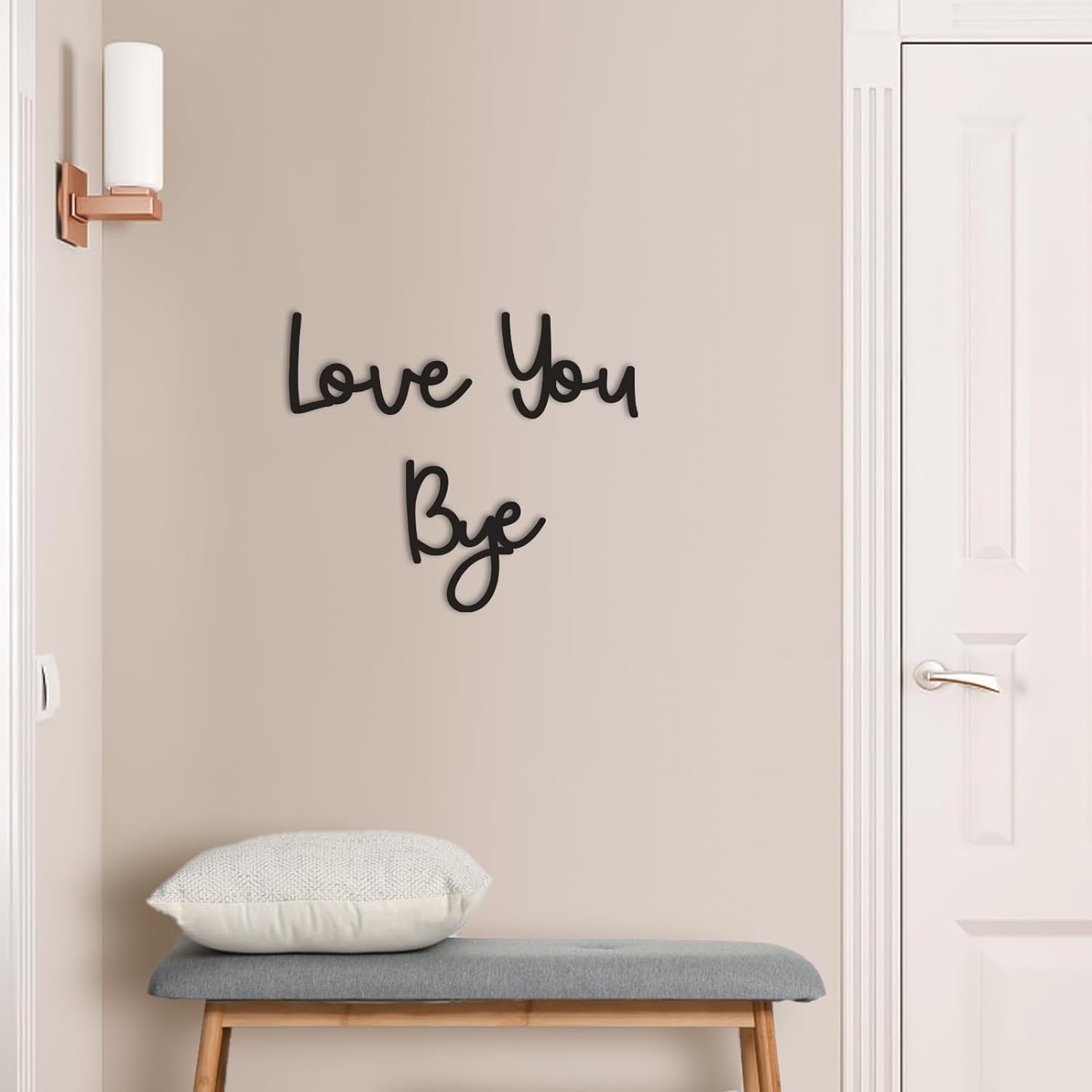 Love You Bye Wood Sign Home De - Home Decor Express ulasan dan harga