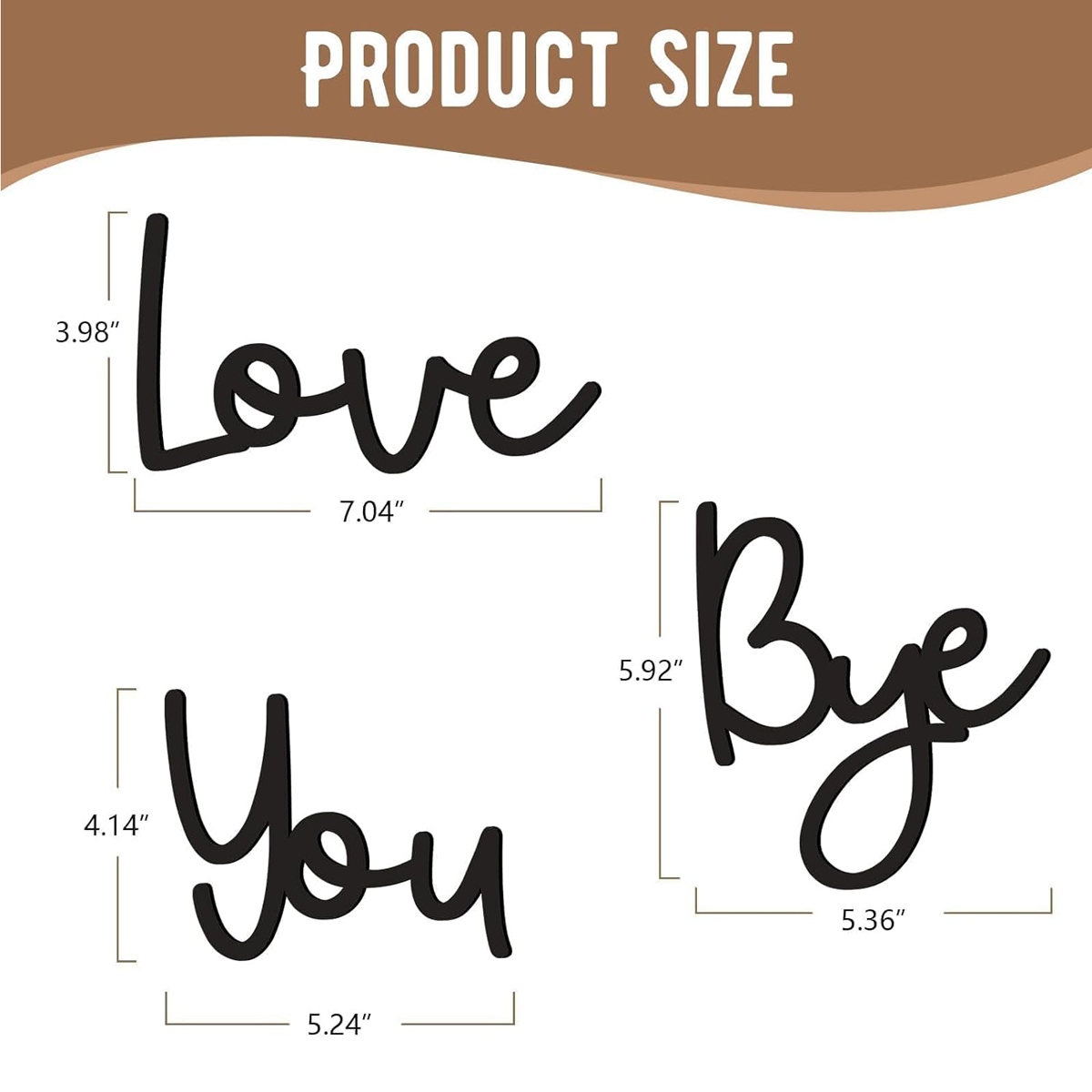 Love You Bye Wood Sign Home De - Home Decor Express ulasan dan harga