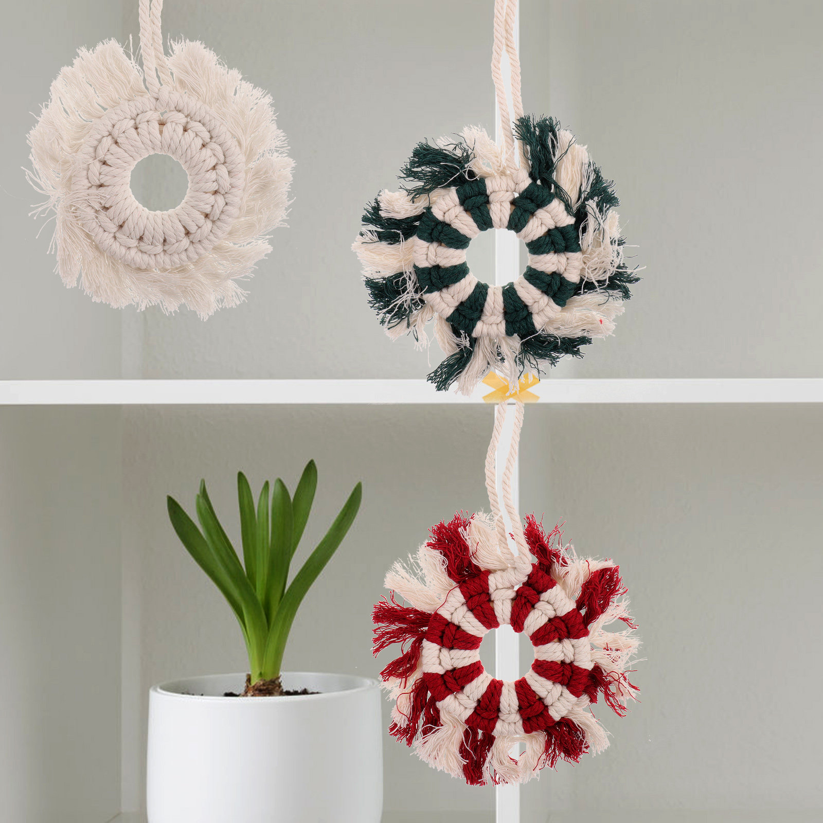3Pcs Bohemian Tapestry Wall Ha - Macrame Wall Hanging ulasan dan harga