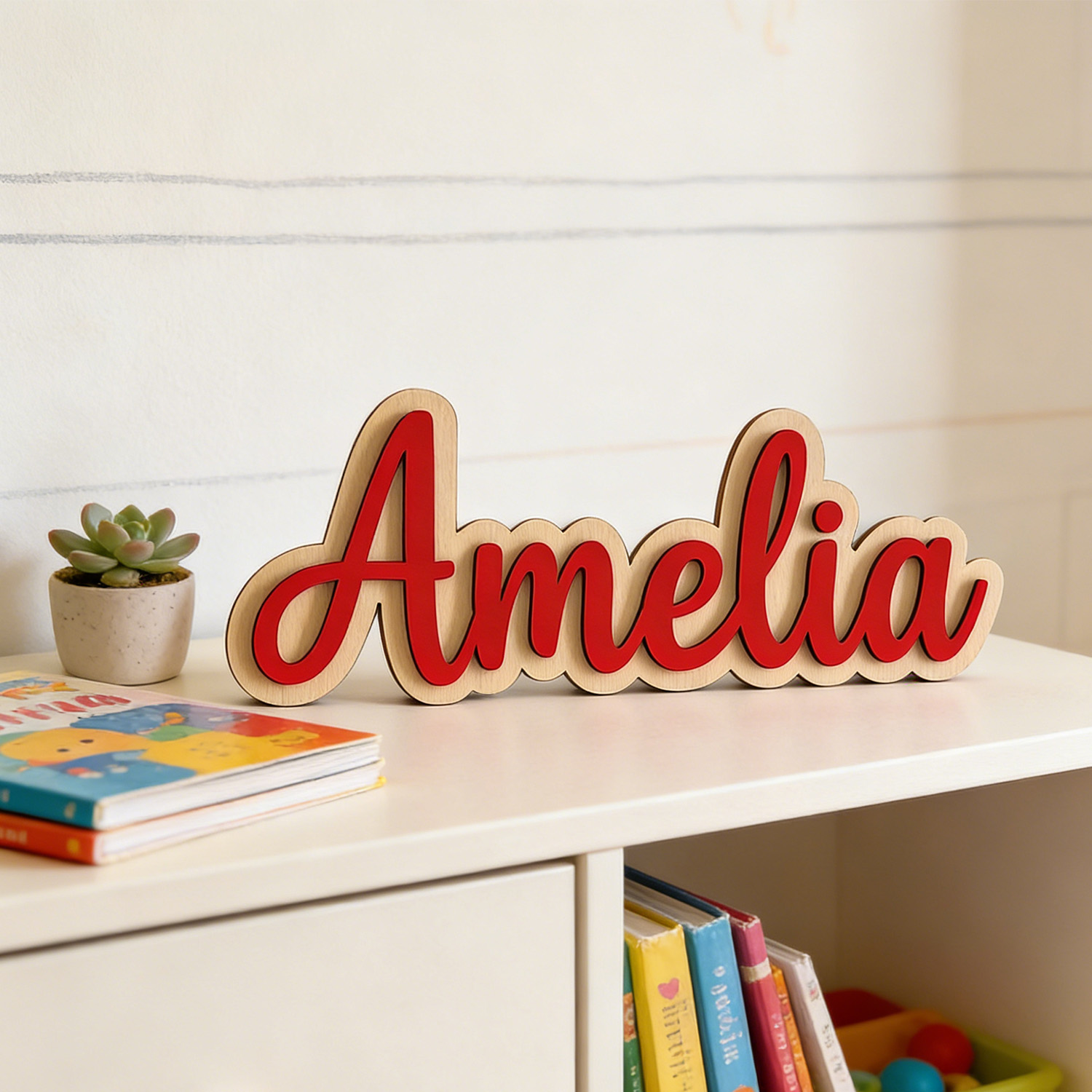 1pc Customized Double-layer Wo - Home Decor Com ulasan dan harga