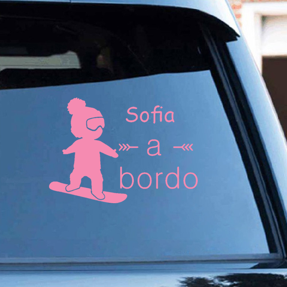 1pc Vinyl baby a bordo colorfu - Home Decor Wall Stickers ulasan dan harga