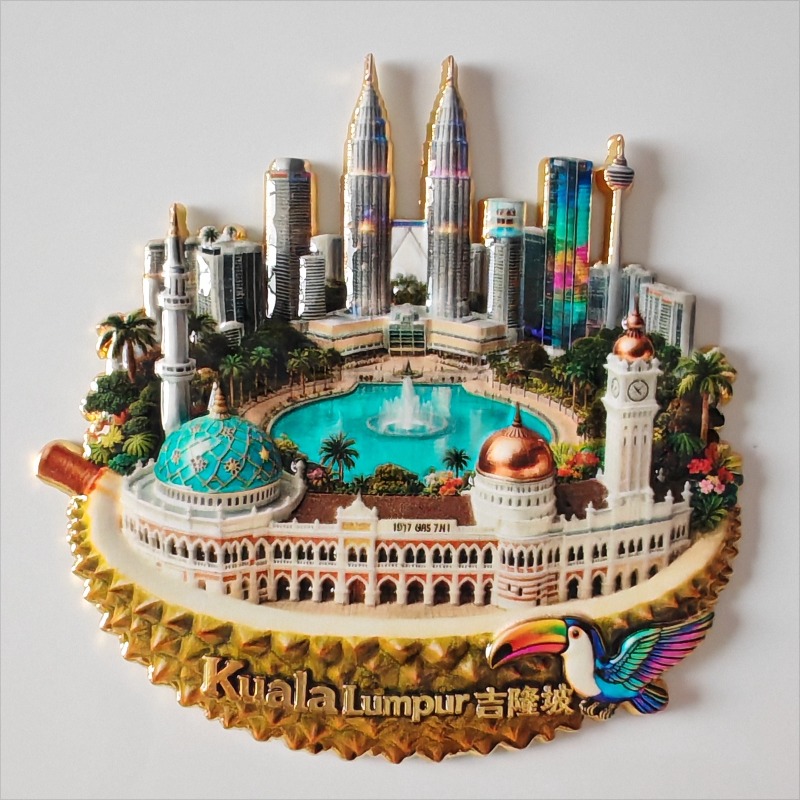 Malaysia Fridge Magnets Metal  - Home Decor Kuala Lumpur ulasan dan harga