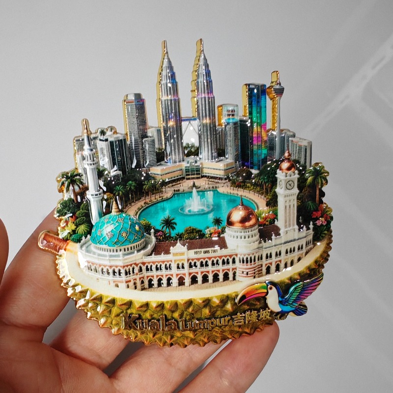 Malaysia Fridge Magnets Metal  - Home Decor Kuala Lumpur ulasan dan harga