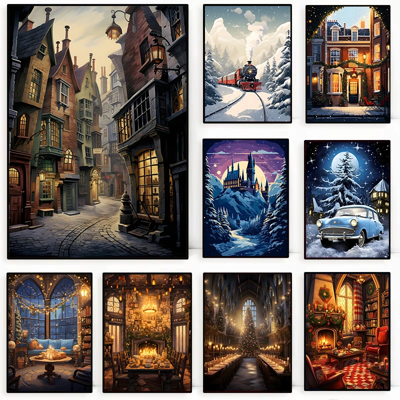 Christmas Magic School Castle  - Home Decor Express ulasan dan harga