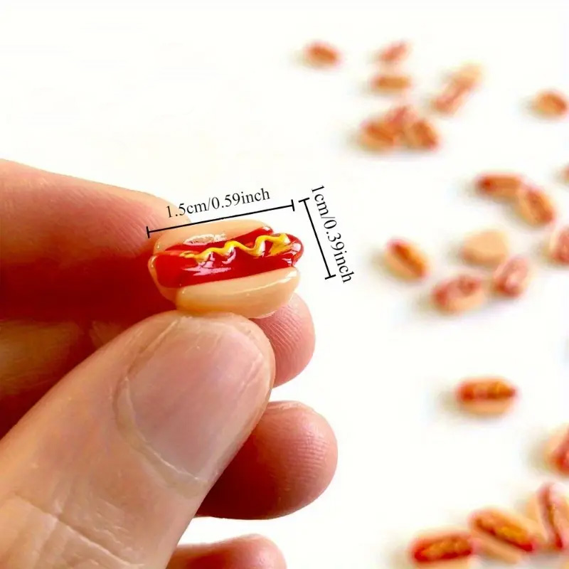 10/20pcs Mini Resin Hot Dogs M - Home Decor On Sale ulasan dan harga