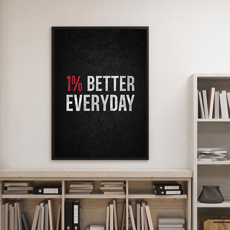 No Excuses Motivational Poster - Home Decor Quotes ulasan dan harga