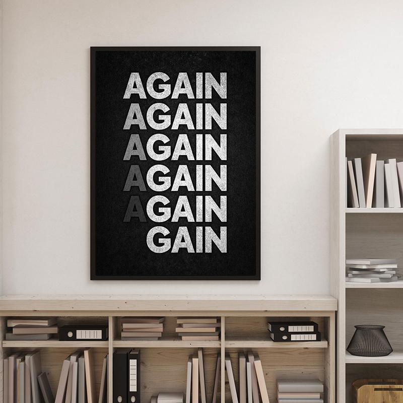 No Excuses Motivational Poster - Home Decor Quotes ulasan dan harga