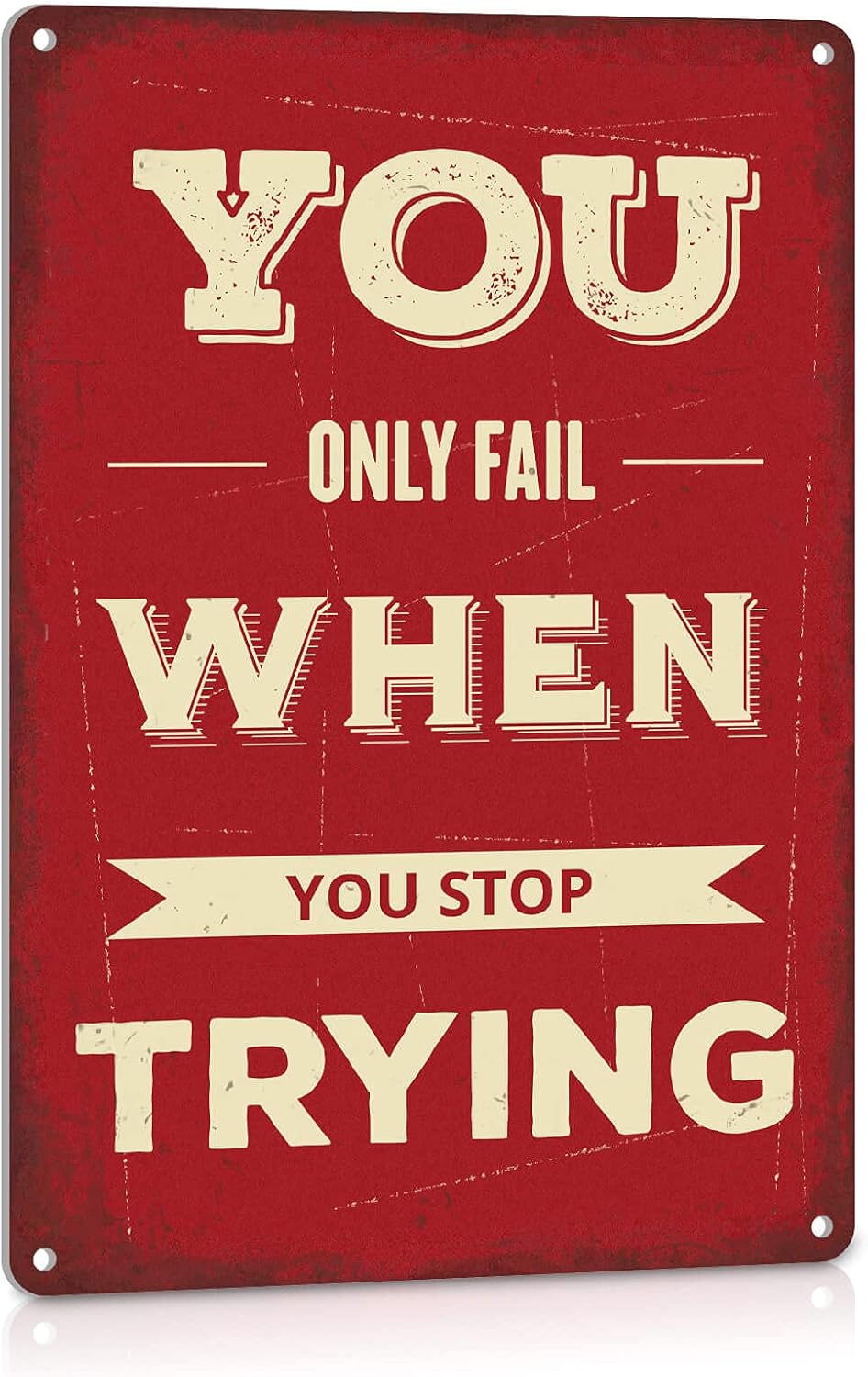 Metal Signs Inspirational Posi - Home Decor Quotes ulasan dan harga