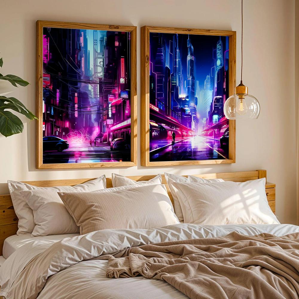 Tokyo Neon Futuristic City Str - Home Decor Tokyo ulasan dan harga