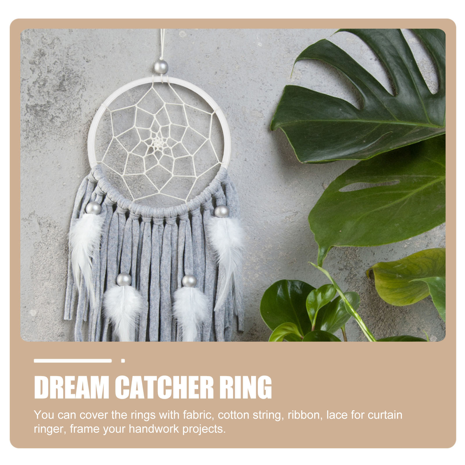20Pcs Dreamcatcher Plastic Rin - Macrame Wall Hanging ulasan dan harga