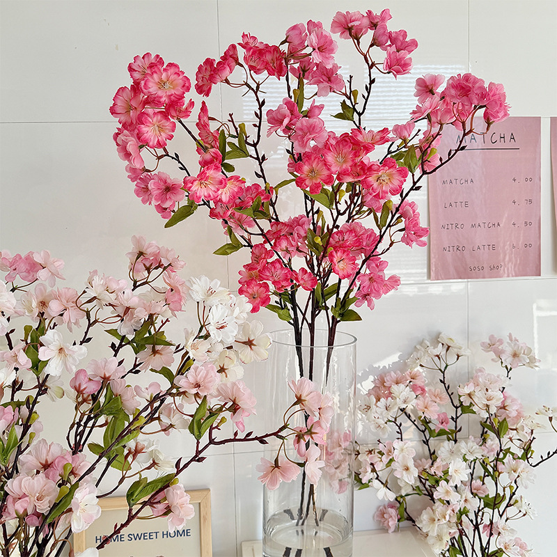 90CM Cherry Blossom with Leave - Home Decor Ramadan ulasan dan harga