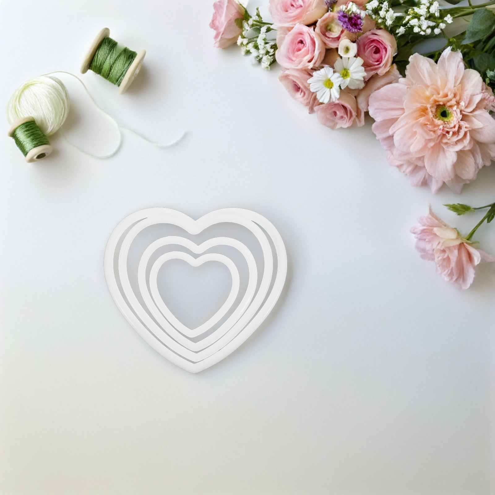 8Pcs Heart Shaped Plastic Drea - Macrame Wall Hanging ulasan dan harga