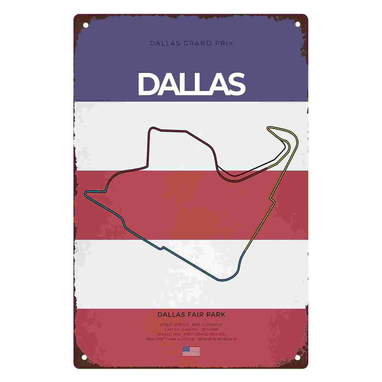 2D FLAT 1pc Dallas Grand Prix  - Home Decor Dallas ulasan dan harga