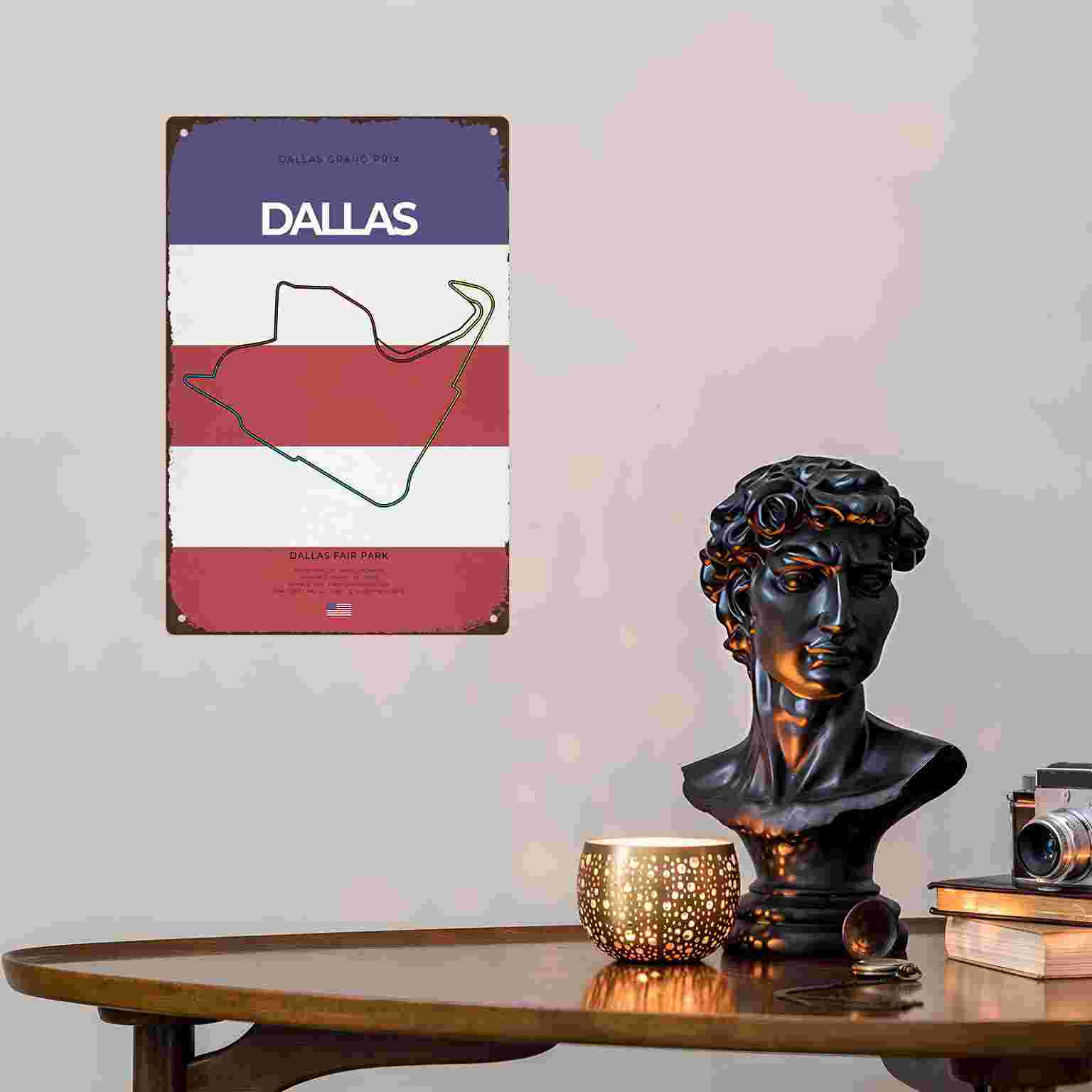 2D FLAT 1pc Dallas Grand Prix  - Home Decor Dallas ulasan dan harga