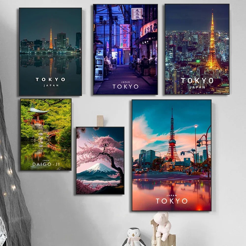 Canvas Painting Wall Art Japan - Home Decor Tokyo ulasan dan harga
