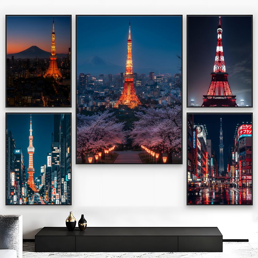 Tokyo Tower Night View Landmar - Home Decor Tokyo ulasan dan harga