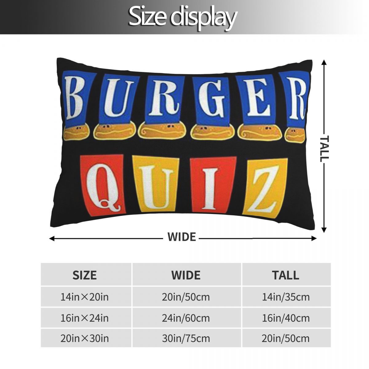 Burger Quiz New Logo Rectangle - Home Decor Quiz ulasan dan harga