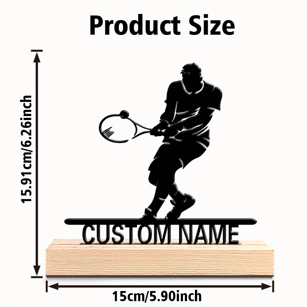 Personalized Tennis Player Met - Home Decor Nz ulasan dan harga