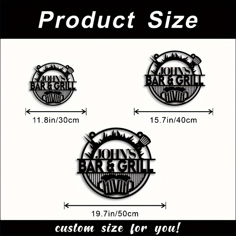 Customizable Wrought Iron Sign - Home Decor Rustic ulasan dan harga
