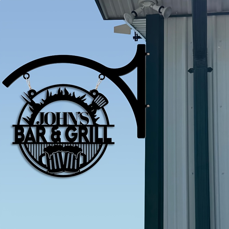 Customizable Wrought Iron Sign - Home Decor Rustic ulasan dan harga