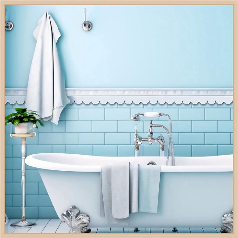 WCS-72Pcs Unfinished Scalloped - Home Decor Wall Molding ulasan dan harga