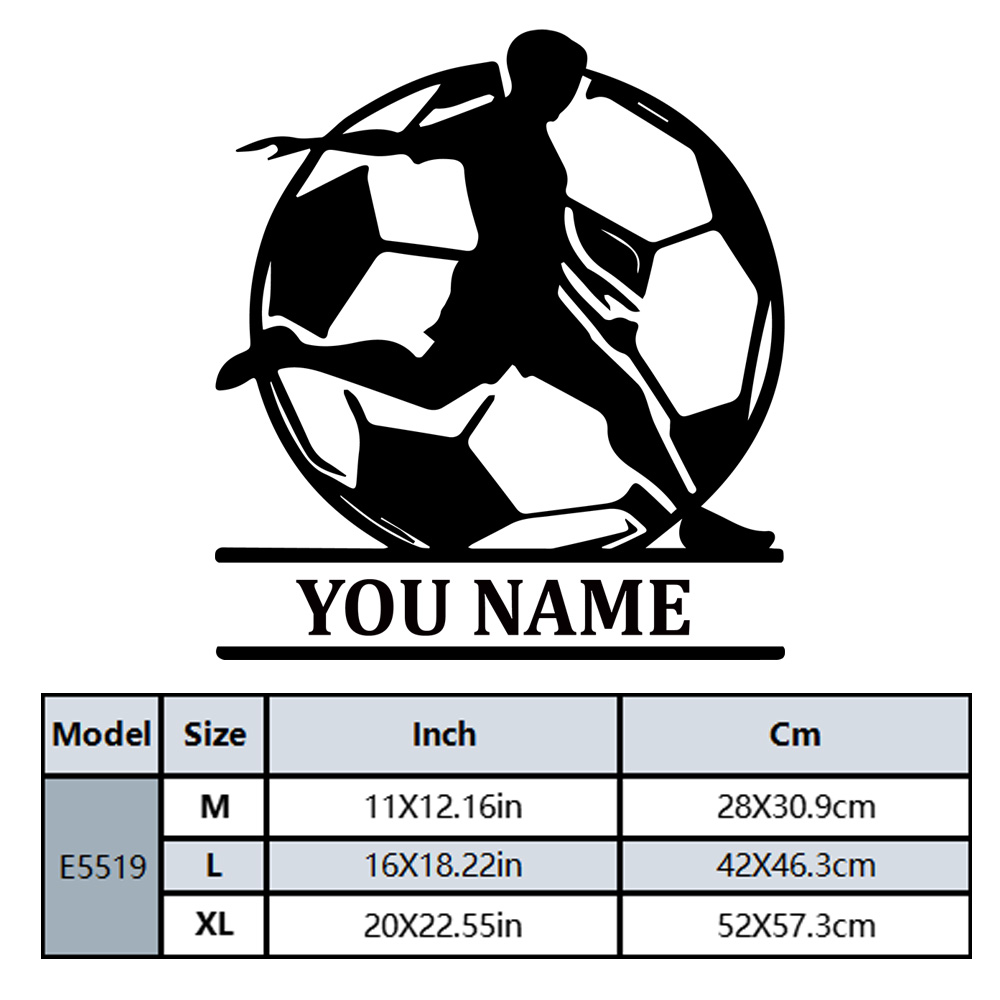 1PC Fashion Soccer Customized  - Home Decor Wall Stickers ulasan dan harga