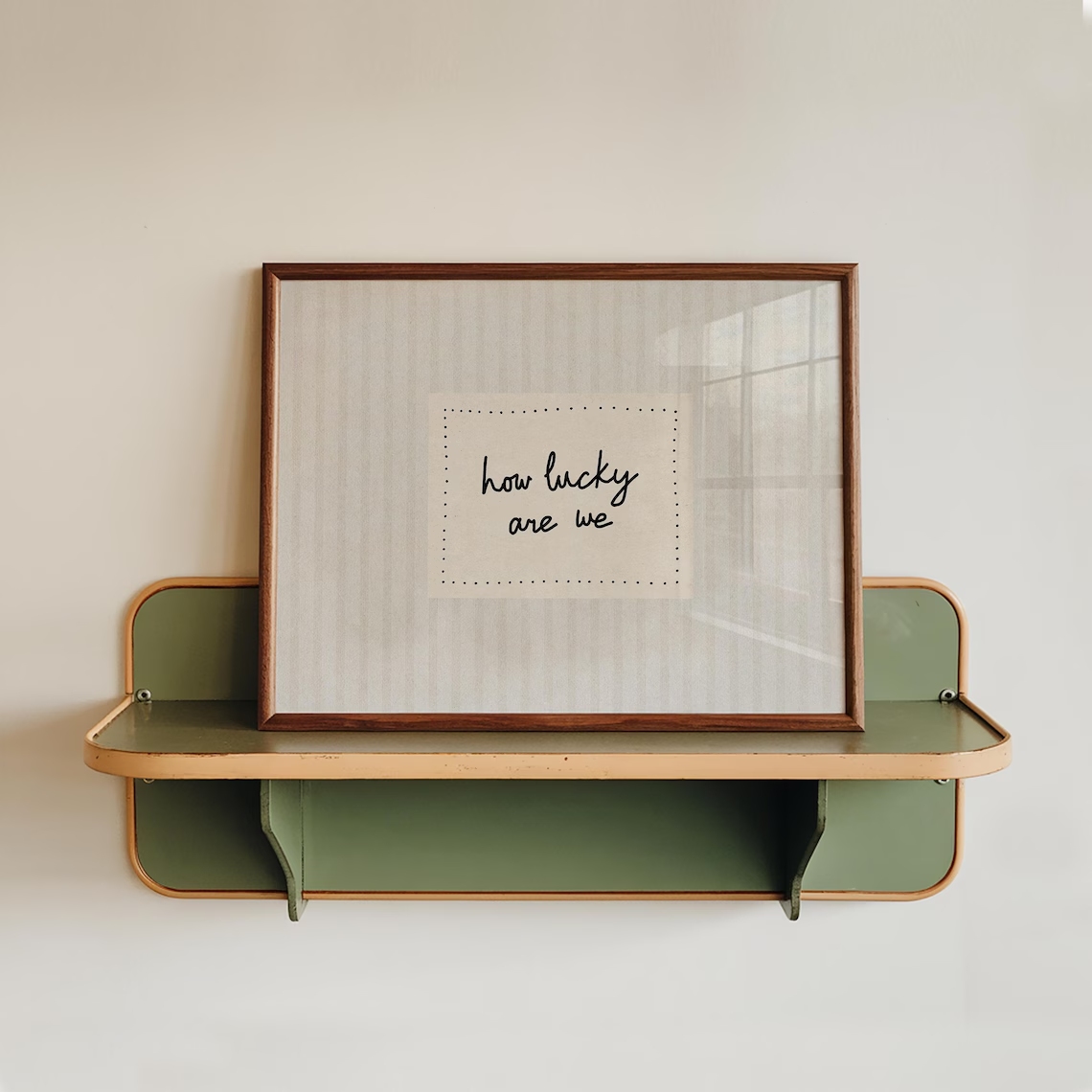 Modern,Minimalist How Lucky Ar - Home Decor Quotes ulasan dan harga