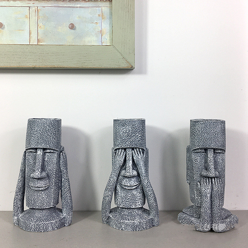 Resin Vase Human Abstract East - Home Decor Express ulasan dan harga