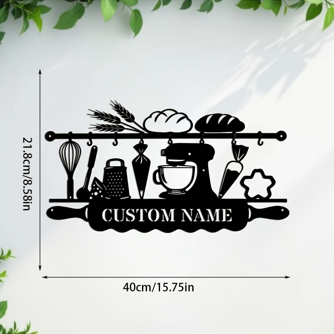 Personalized Kitchen Iron Wall - Home Decor Rustic ulasan dan harga