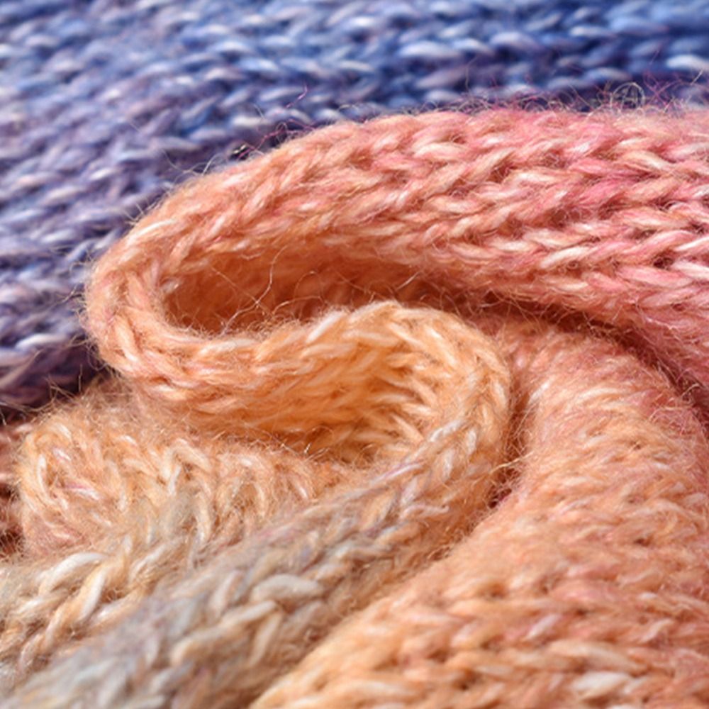 250M Rainbow Gradient Color Ca - Yarn Home Decor ulasan dan harga