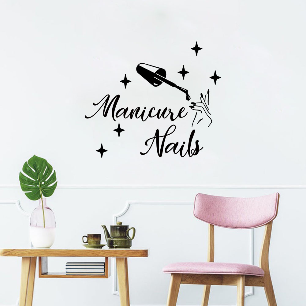 1PC Creative Manicure Personal - Home Decor Wall Stickers ulasan dan harga