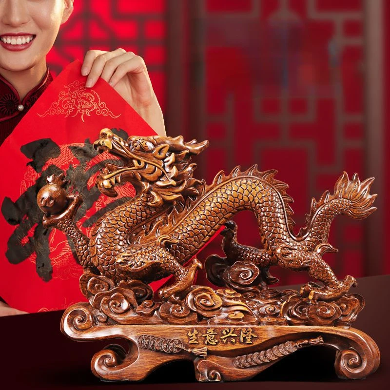 Lucky Dragon Ornaments To Attr - Home Decor On Sale ulasan dan harga