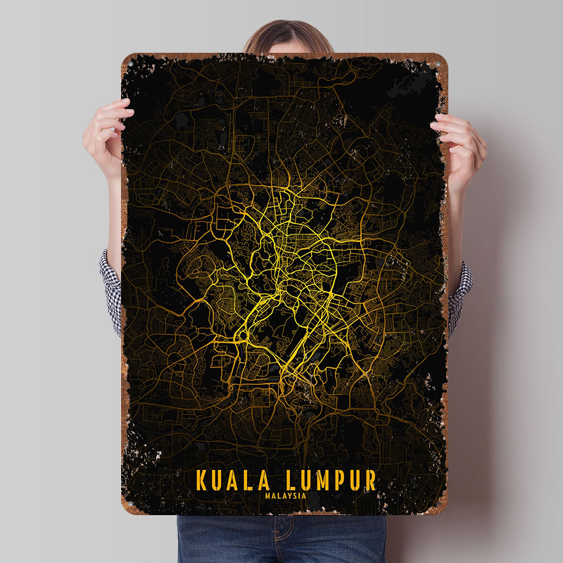 Kuala Lumpur Golden City Map P - Home Decor Kuala Lumpur ulasan dan harga