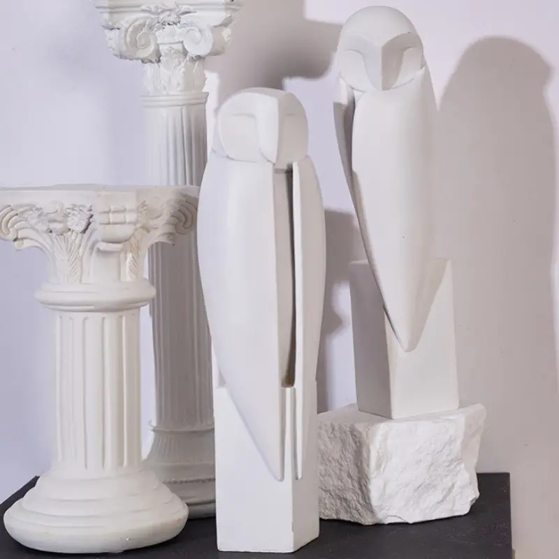 Minimalist Owll Statue Sculptu - Home Decor On Sale ulasan dan harga