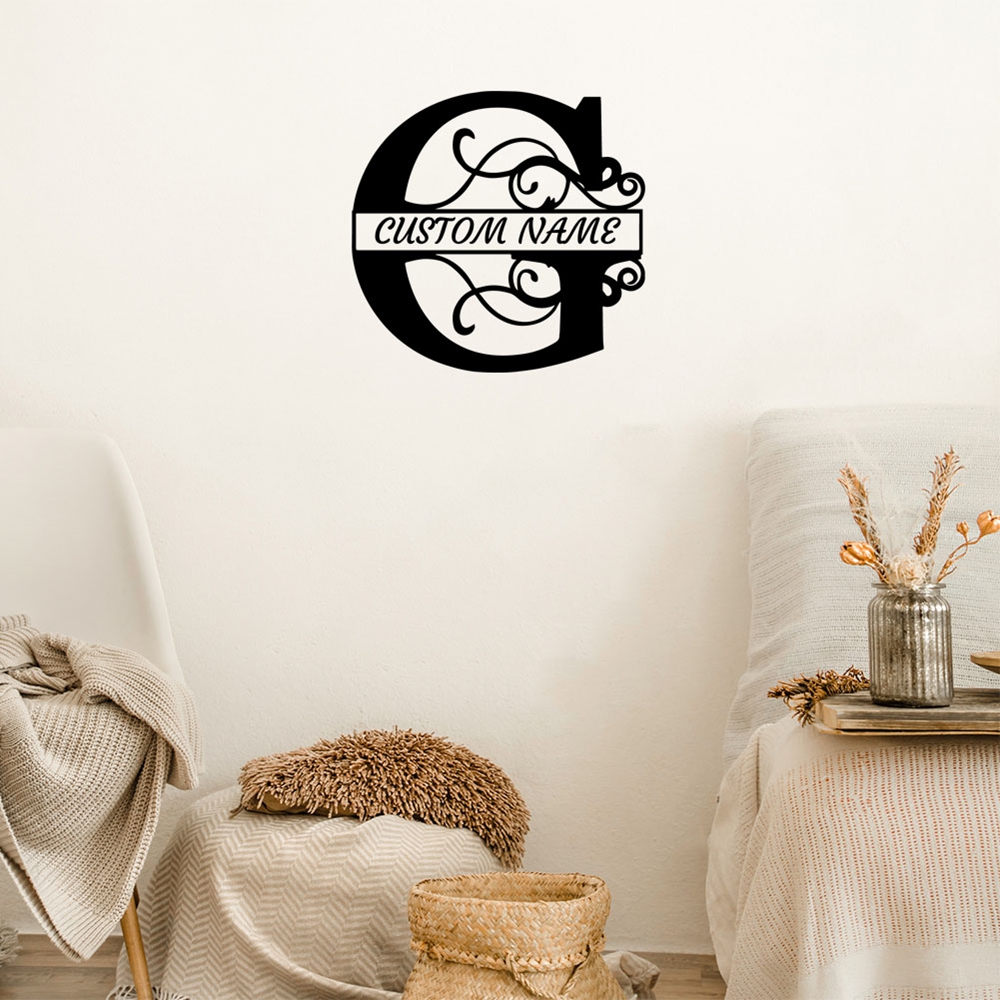 1PC Excellent Letter G Customi - Home Decor Wall Stickers ulasan dan harga
