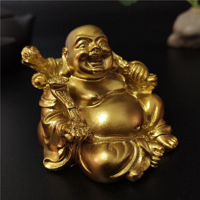 Golden Sitting Feng Shui Maitr - Home Decor On Sale ulasan dan harga