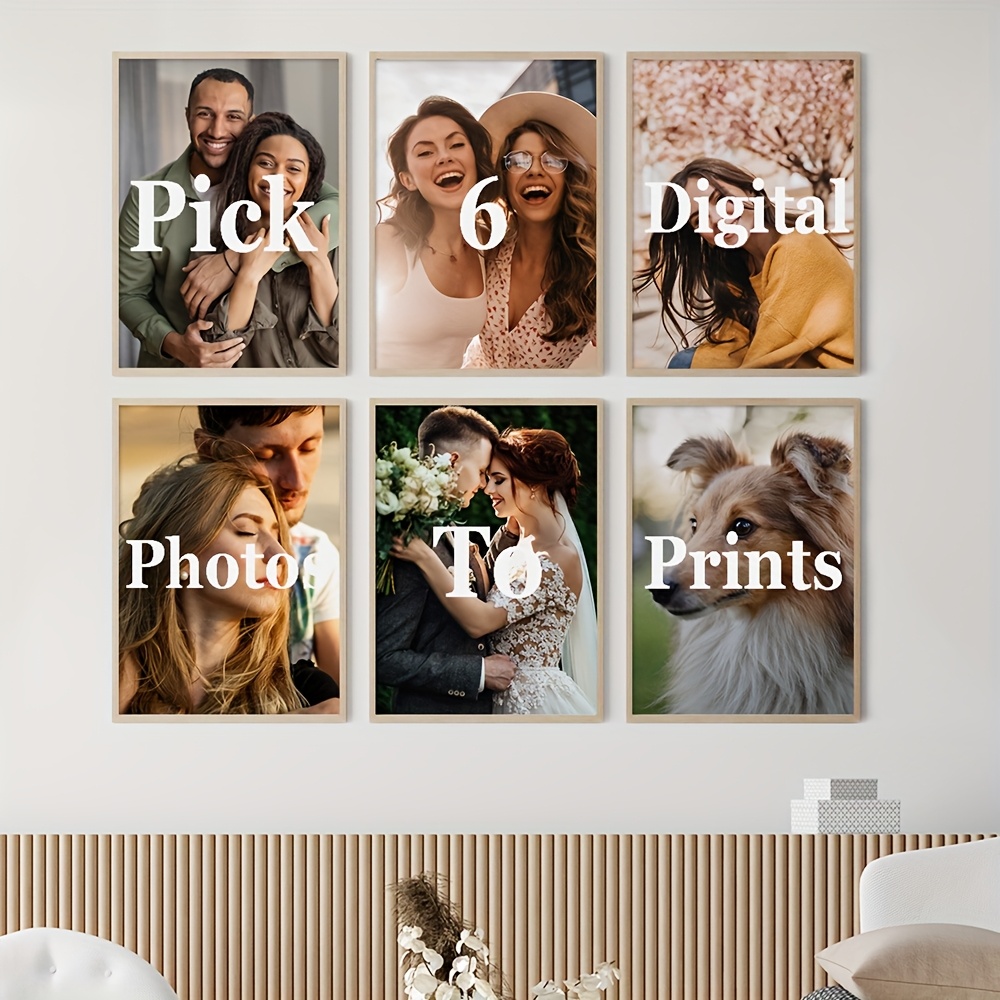 6pcs/set Custom Canvas Prints  - Home Decor Rustic ulasan dan harga
