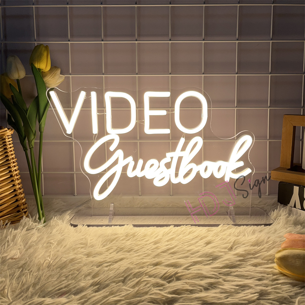 VIDEO Guestbook Audio Neon Sig - Home Decor Nearby ulasan dan harga