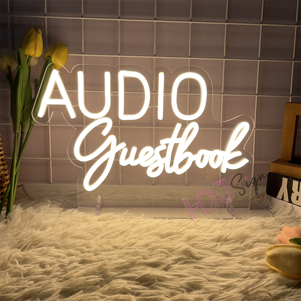 VIDEO Guestbook Audio Neon Sig - Home Decor Nearby ulasan dan harga