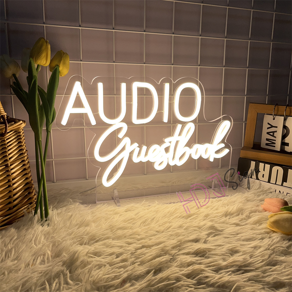 VIDEO Guestbook Audio Neon Sig - Home Decor Nearby ulasan dan harga